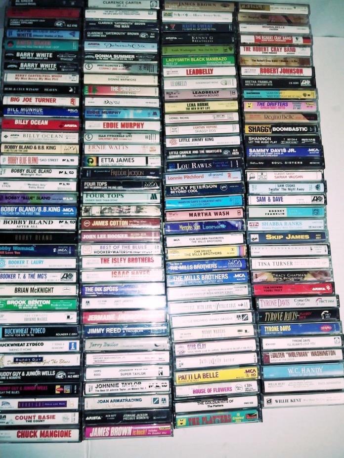 Rare 138 Cassette Tape Collection Blues R&b Jazz