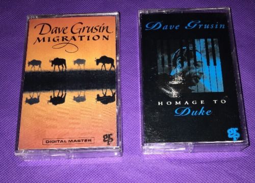 Lot of 2 Dave Grusin Cassette Tapes MIGRATION & HOMAGE TO DUKE GRP records Tape