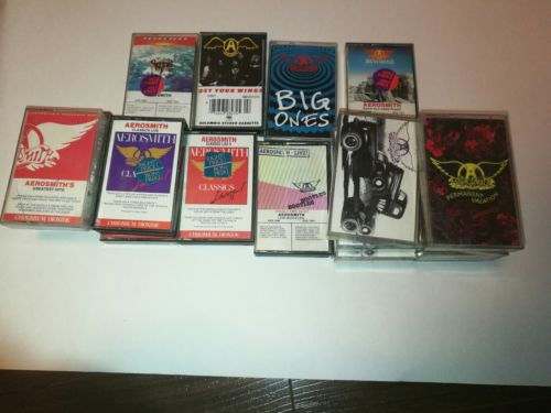 Aerosmith 26 cassette tapes lot permanent vacation big ones pump classics live