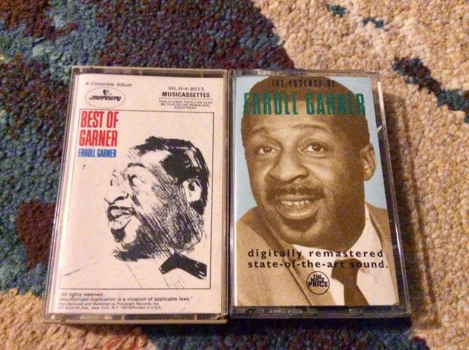 Errol Garner 2 Cassette Lot Jazz Piano Swing Very Good Best Of Essence