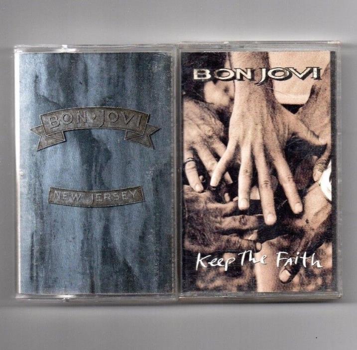 Bon Jovi Keep The Faith & New Jersey Cassette's