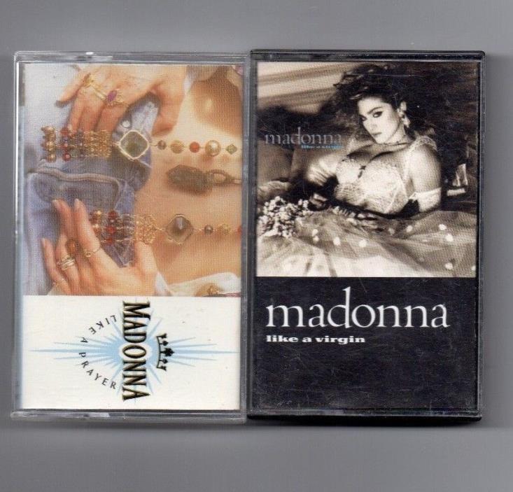 Madonna Like A Virgin & Like A Prayer Cassette's