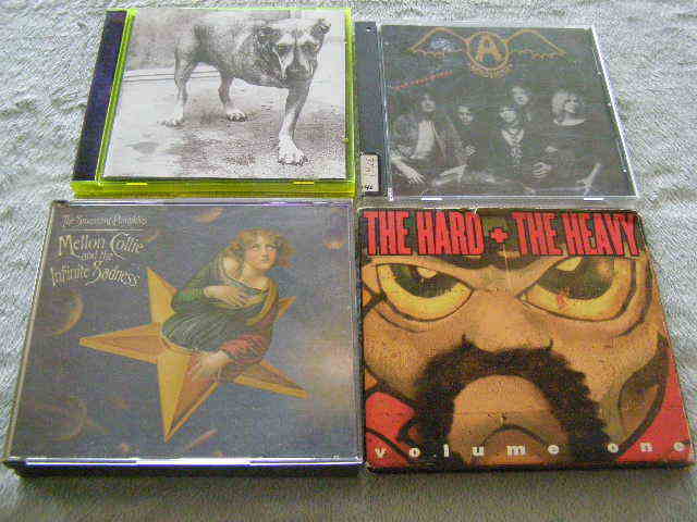 4 Lot Heavy Metal Music Pre-Owned CD's AEROSMITH SMASHING PUMPKINS ALICE CHAINS