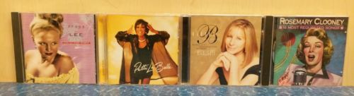 4 CDs Famous Females Barbara Streisand Rosemary Clooney Patti La Belle Peggy Lee