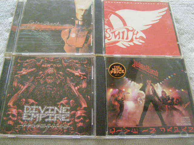 4 Lot Heavy Metal Music Pre-Owned CD's DIVINE EMPIRE SPINESHANK JUDUS PRIEST