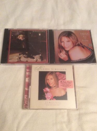 Barbra Streisand Lot Of 3 CD Broadway Album 1985 Back To 1993 Timeless Live 2000