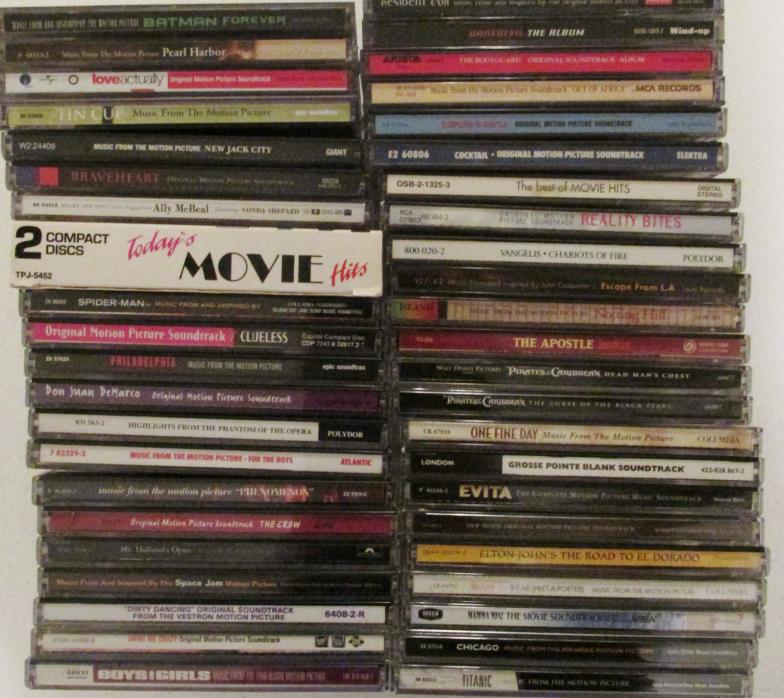 Lot of 44 Soundtrack CDs in very good condition