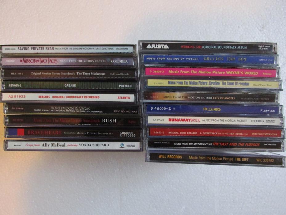 Lot of 19 Soundtrack CDs in very good condition