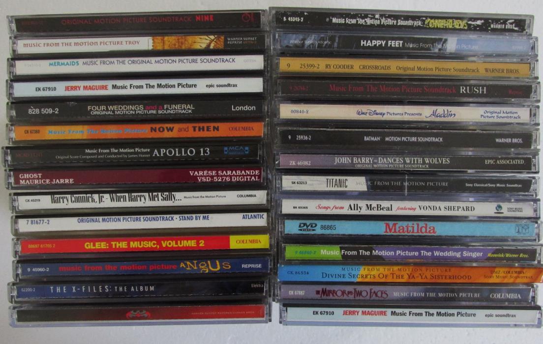 Lot of 28 Soundtrack CDs in Very good Condition