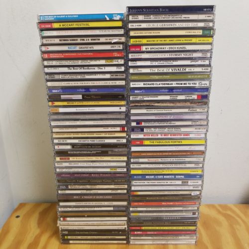 Lot of 75+ Classical CDs Bach, Mozart, Vivaldi, Haydn, Chopin, Handel, Beethoven