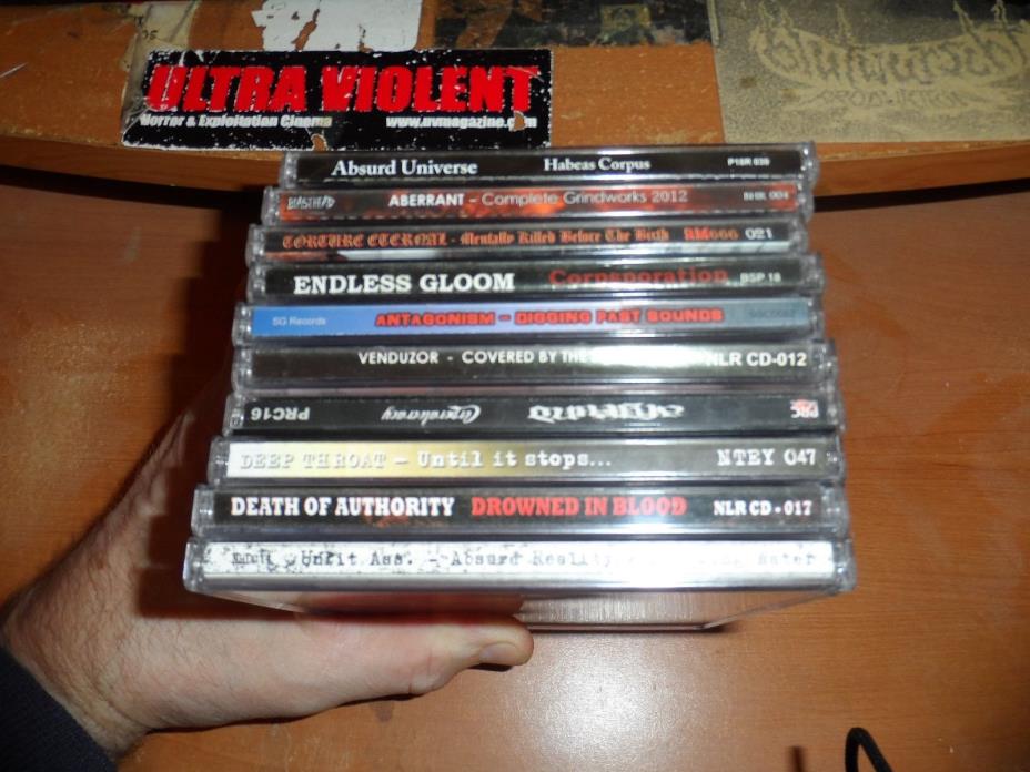 BRUTAL GRIND / DEATH METAL GOREGRIND CD LOT SOME HTF. OOP. RARE COLLECTORS LOOK5