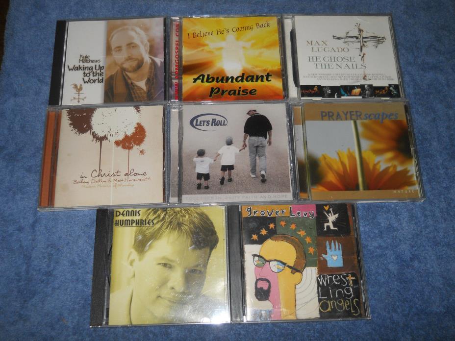 Lot 8 Religious Praise Christian Gospel Music CDs Max Lucado He Chose the Nails