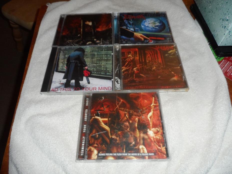 brutal death metal cd lot Devast Fleshcraft Encoffination Terminally Your Aborte