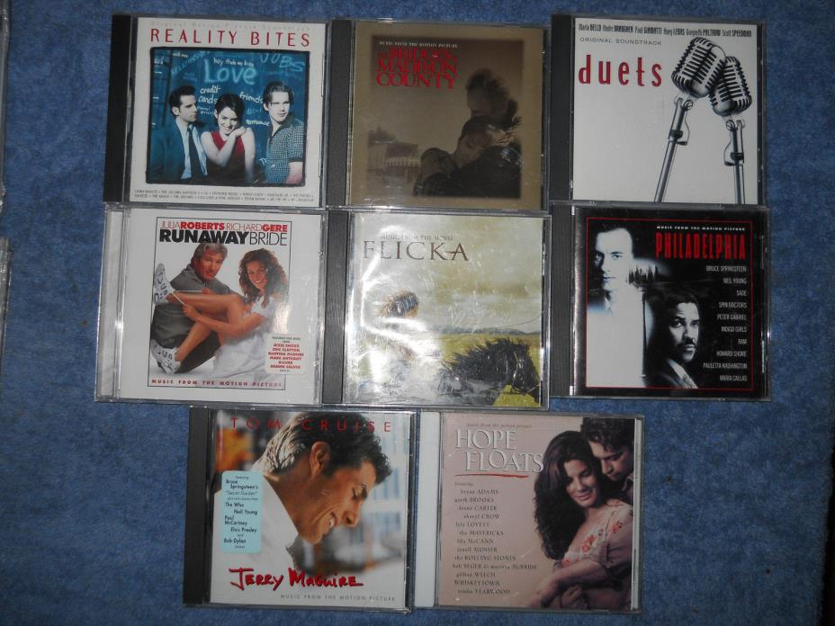 Lot 8 Movie Soundtrack CD Duets Flicka Hope Floats Reality Bites Philadelphia