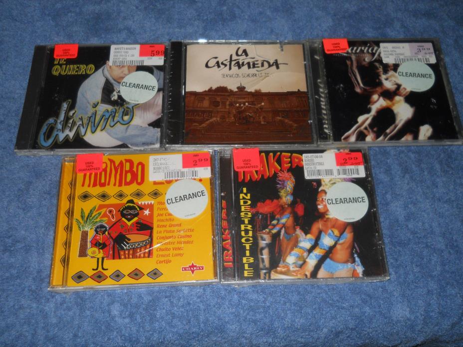5 CD Latin Lot Mambo Loco Irakere Indestructible Maria Fatal Pasiones Torturas