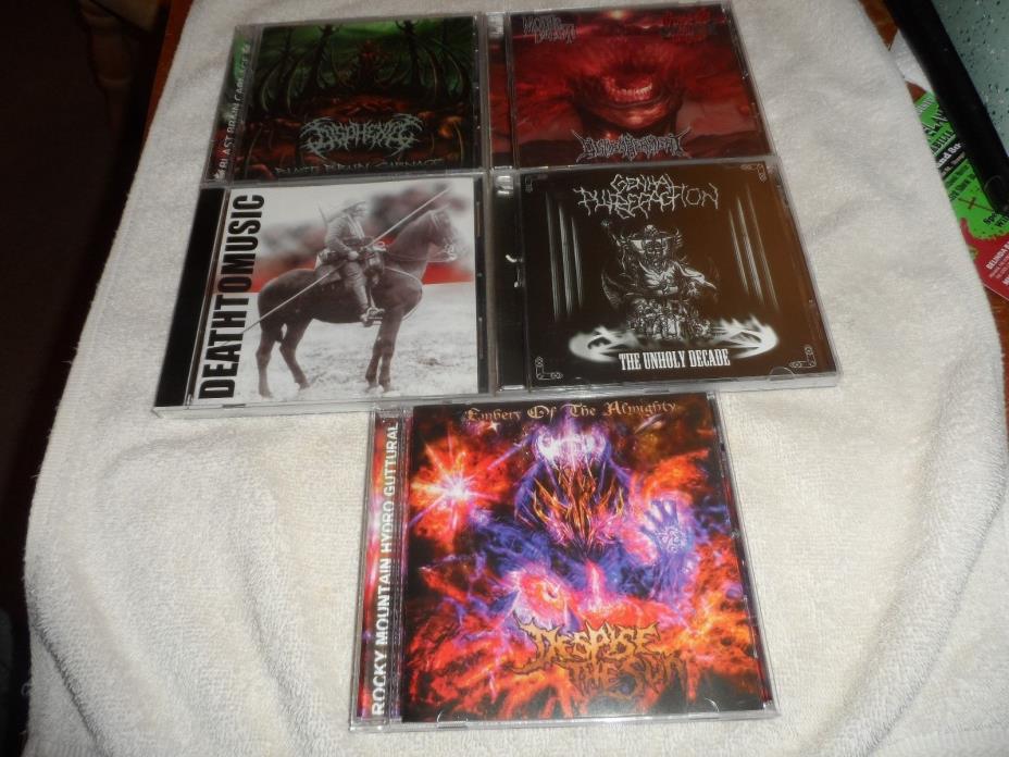 brutal death metal slam cd lot Disphexia Despise The Sun Genital Putrefaction