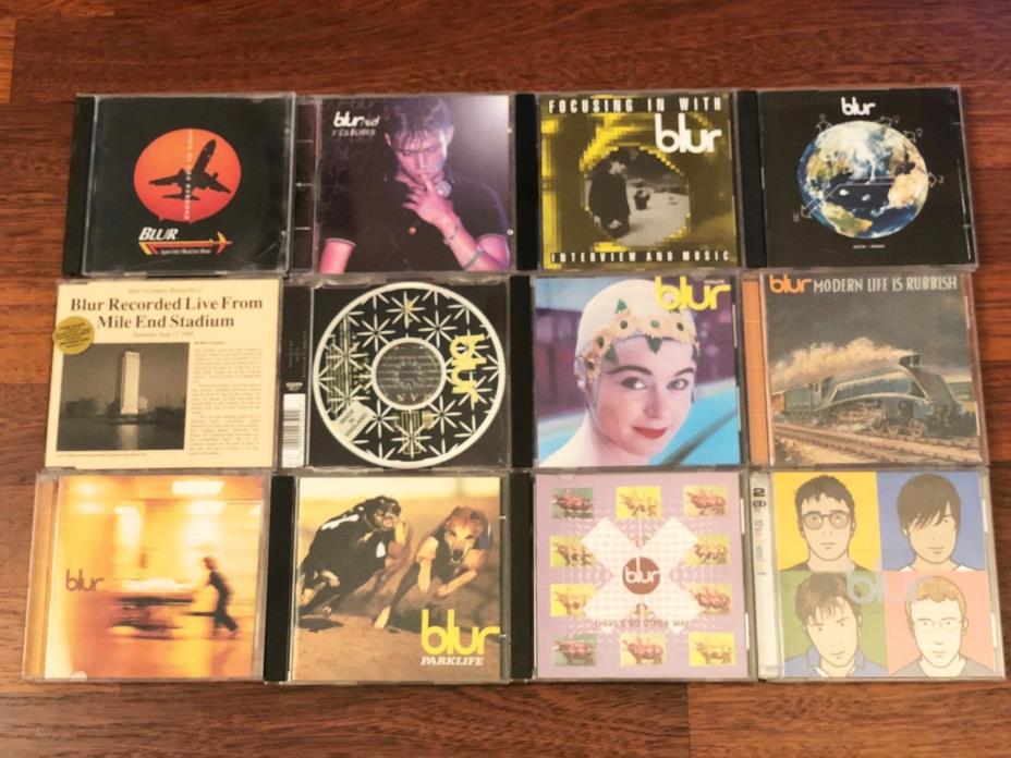Collection of 13 Blur CDs  Live, Albums, Singles