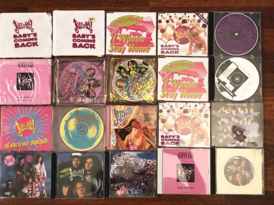 Collection of 27 Jellyfish CDs   Singles, Albums, Live
