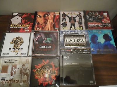 CD Lot of 11 RAP CD's Family Affair BIG CEE Adebisi PHOENIX JONES Tru Stone TEE