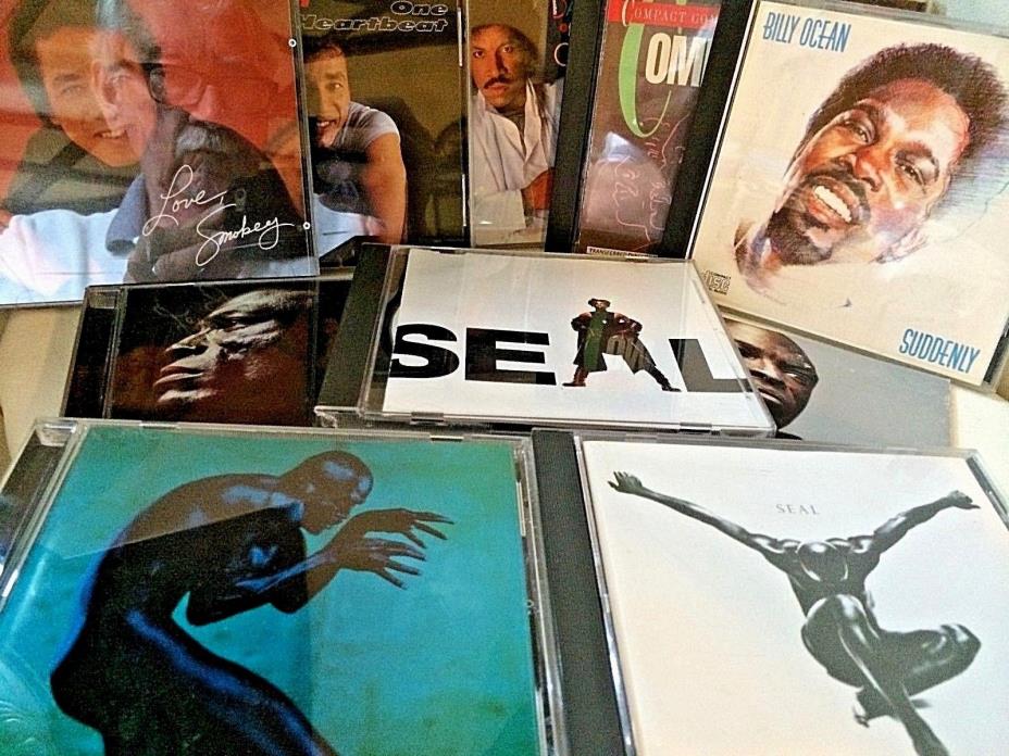 Lot of 10 Soul, R&B and Pop Artists / Seal, Smokey, Richie, Commodores, Ocean.