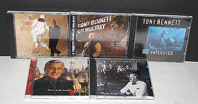 Lot of 5 Tony Bennett CDs Steppin' Out, Perfectly Frank, On Holiday