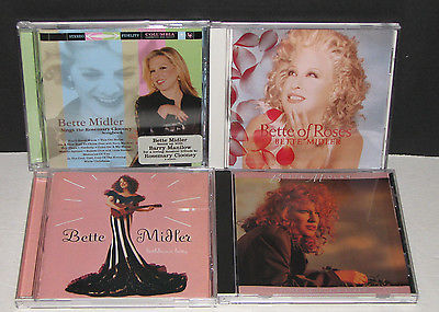 Lot of 4 Bette Midler CDs Bette of Roses, Some People's Lives, Bathhouse Betty