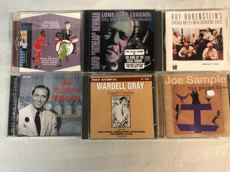 Big Band / Swing 6 CD Lot free ship Wardell Gray Hal McIntyre Roy Rubenstein