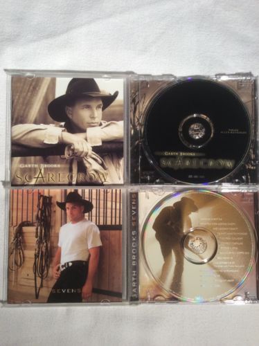 Garth Brooks Lot Of 2 HDCDs Seven 1997 & Scarecrow 2001 Capitol CD