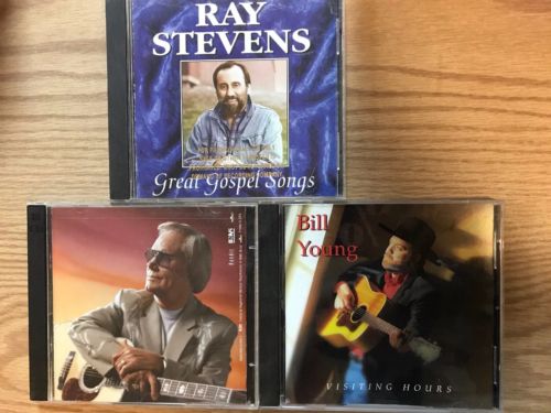 LOT OF 3 MUSIC CD COUNTRY GOSPEL George Jones Ray Stevens Bill Young