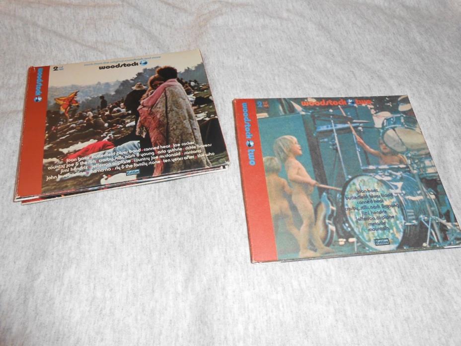 WOODSTOCK CD Lot of 2 CDS - Get Both Digipak 2 Disc Sets