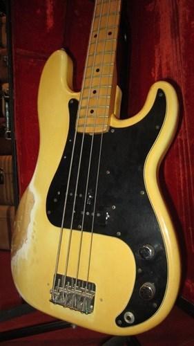 Vintage 1976 Fender Precision Bass P-Bass Olympic White w/ Original Case