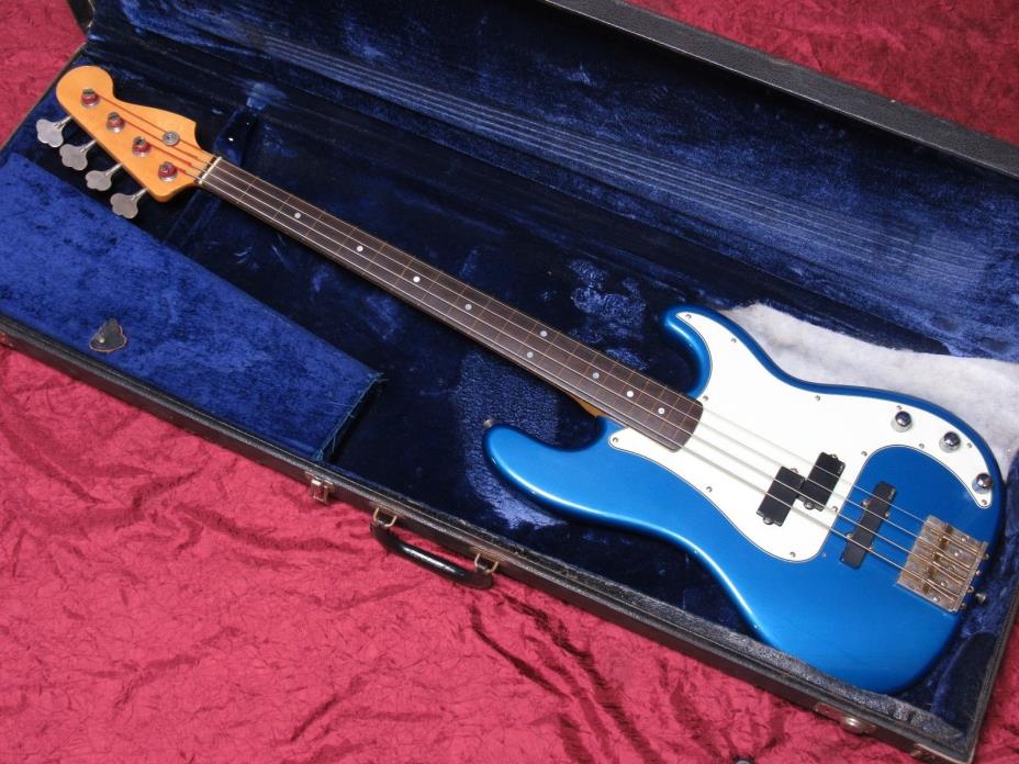 Vintage 1984 ESP model 400 P-Bass LOW SERIAL Ebony Board, Placid BLUE !!! RARE