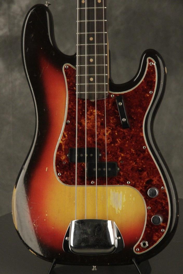 original 1963 pre-CBS Fender PRECISION BASS Sunburst 8 lbs. 6.8 oz.