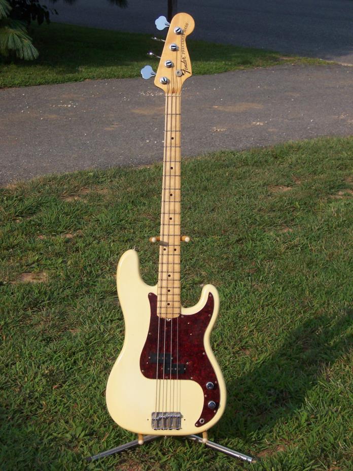 1973 Fender Precision Bass Olympic White