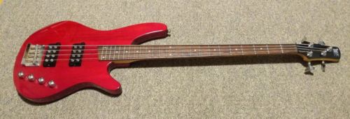 Ibanez Red SRX300 SRX 300 SD Soundgear Bass Guitar Active Pickups