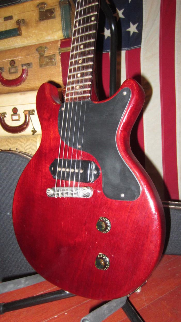 Vintage Circa 1958 Gibson Les Paul Junior JR Electric Guitar Double Cut P-90