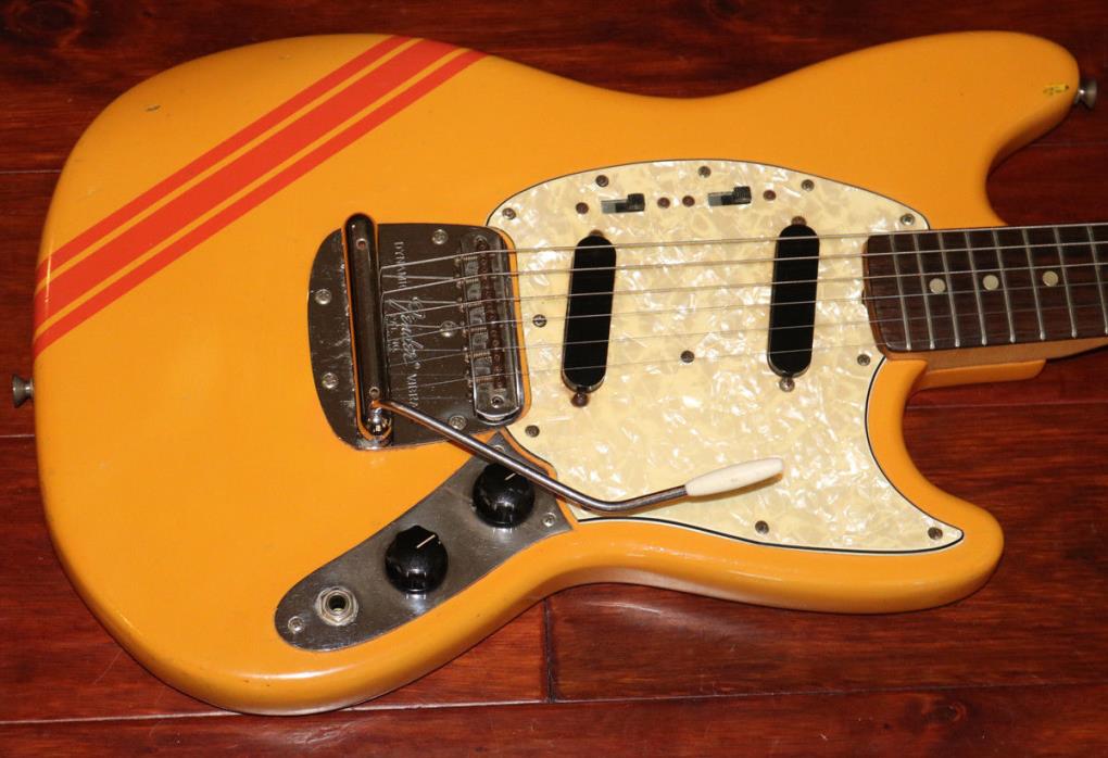 1969 Fender Mustang  Competition Orange  Guitar  (FEE1010)