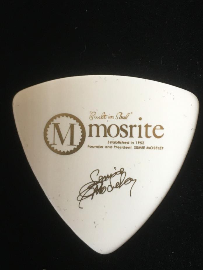 Mosrite Guitar Picks, w/Semie Moseleys signature. Set of six (6)  $10.00