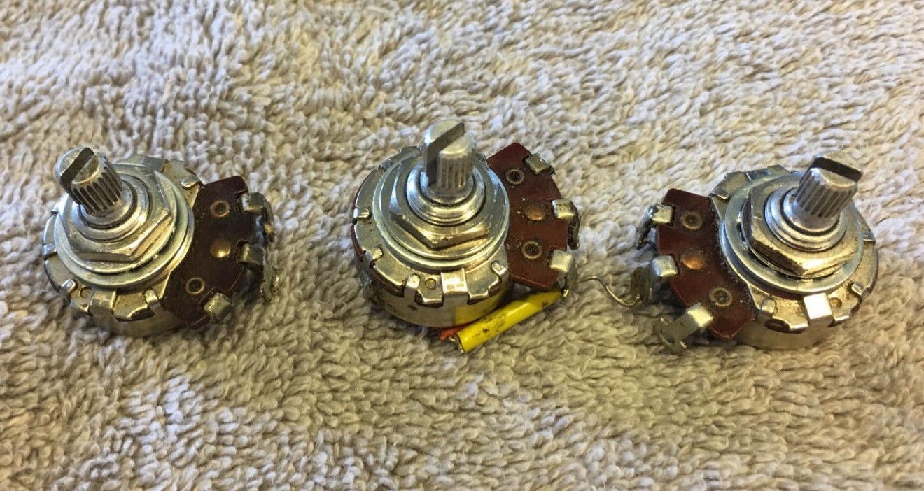 1966 66 Fender Stratocaster Strat Guitar Pots W/Cap Match Date Codes