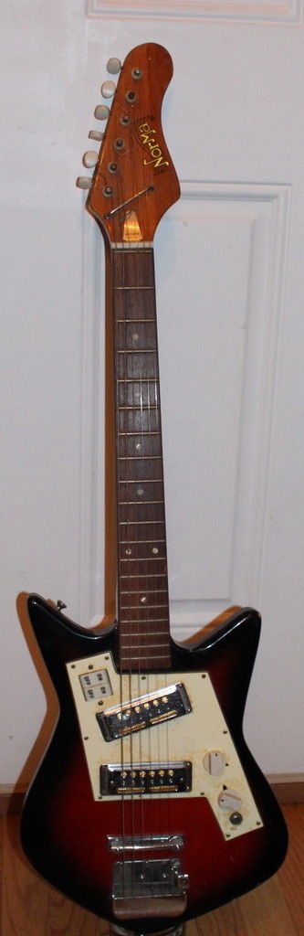 60's Vintage Norma Teisco model 403-2 Guitar Ry Gold Foil Pickups - MIJ Japan
