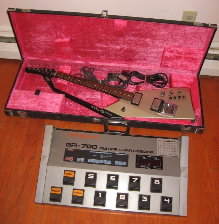 1984 Roland G-707 Electric Guitar w/ Roland GR-700 Guitar Synthesizer & Case.