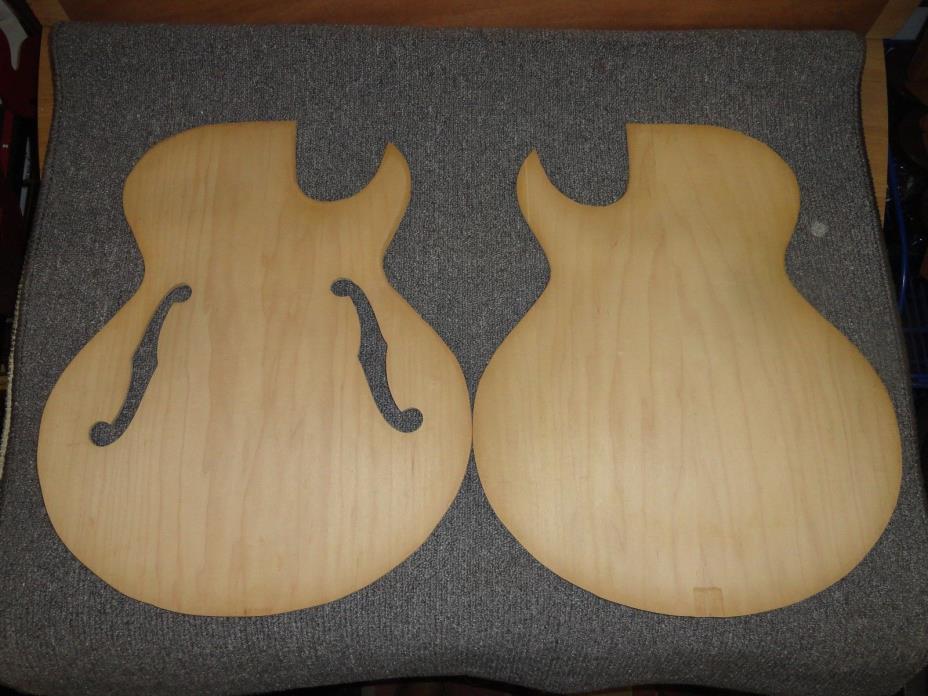 Vintage Harptone Standel Single Cut Semi Hollow Guitar Top and Back Set