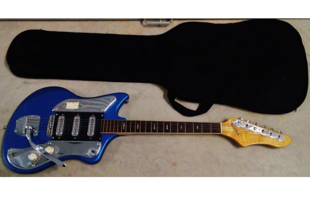 Kawai S-170 Electric Guitar Japan Made Rare 3 pickup in Blue MIJ