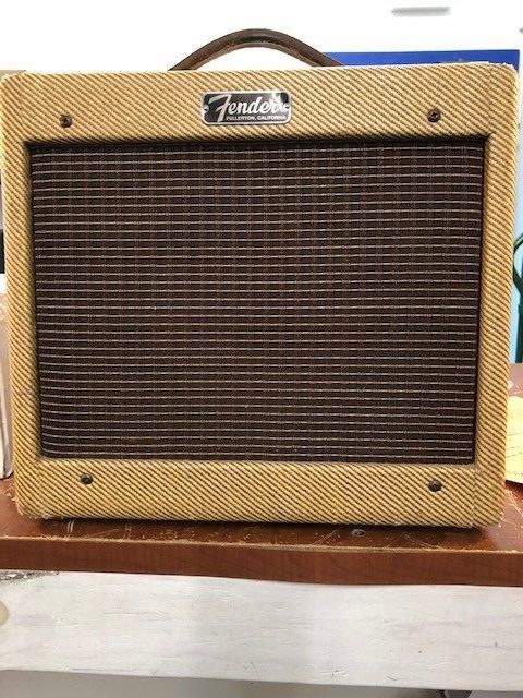 1962 Fender Champ-Amp Guitar Tube Amplifier Vintage Original Tweed. Excellent!