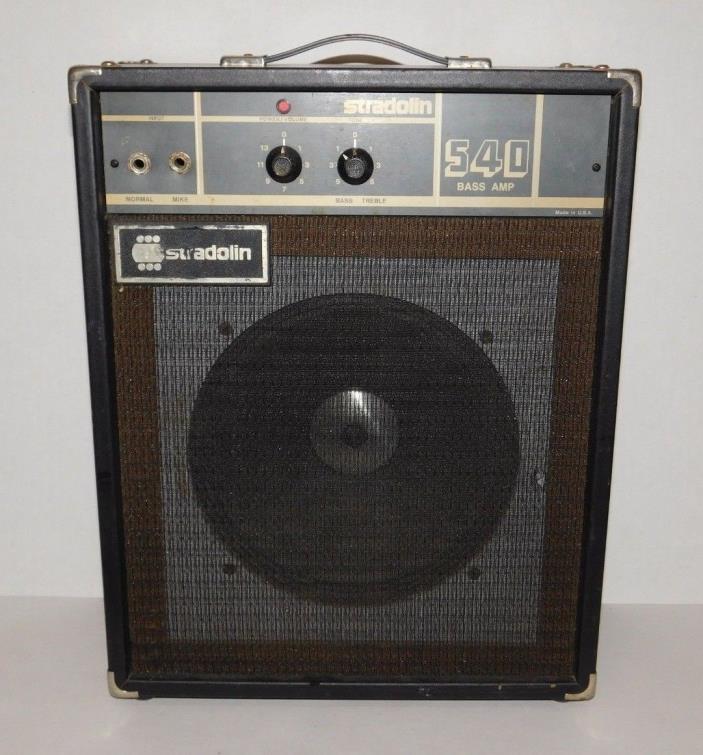Vintage Multivox Stradolin 540 Electric Bass Guitar Amplifier 35Watt Amp Speaker