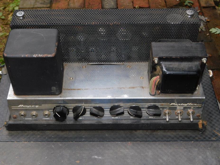 1960's Ampeg B-15 bass guitar tube amplifier amp HEAD ONLY