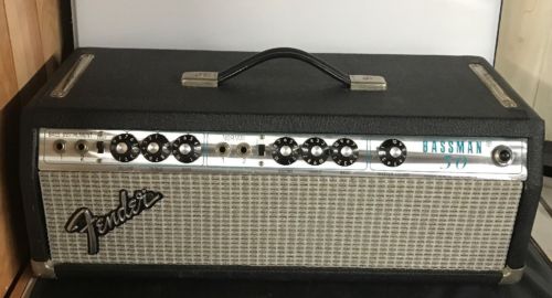 Late 1960's Vintage Fender Silverface Bassman 50 Head
