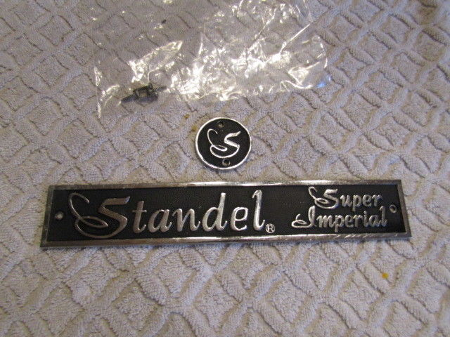 Vintage Standel Super Imperial XV Model S115R Guitar Amplifier Badge Emblem S