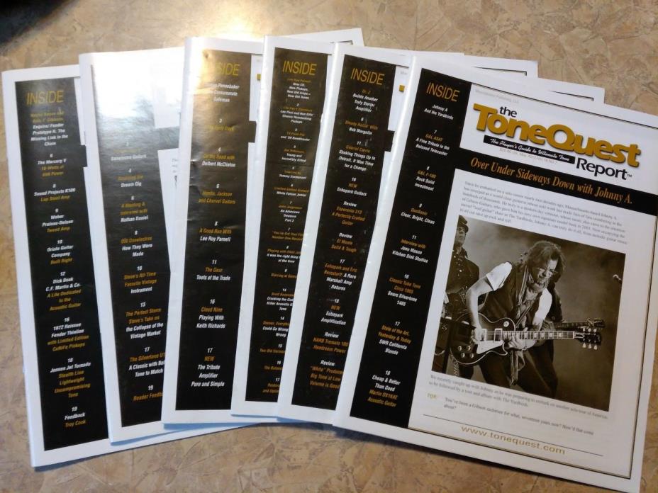 Tonequest Report 6 issues 2017 Free Ship