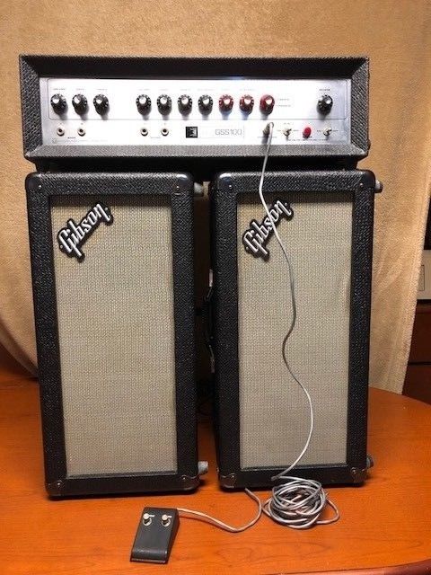 Vintage Gibson GSS100 Guitar / Bass Amplifier - 3 piece set
